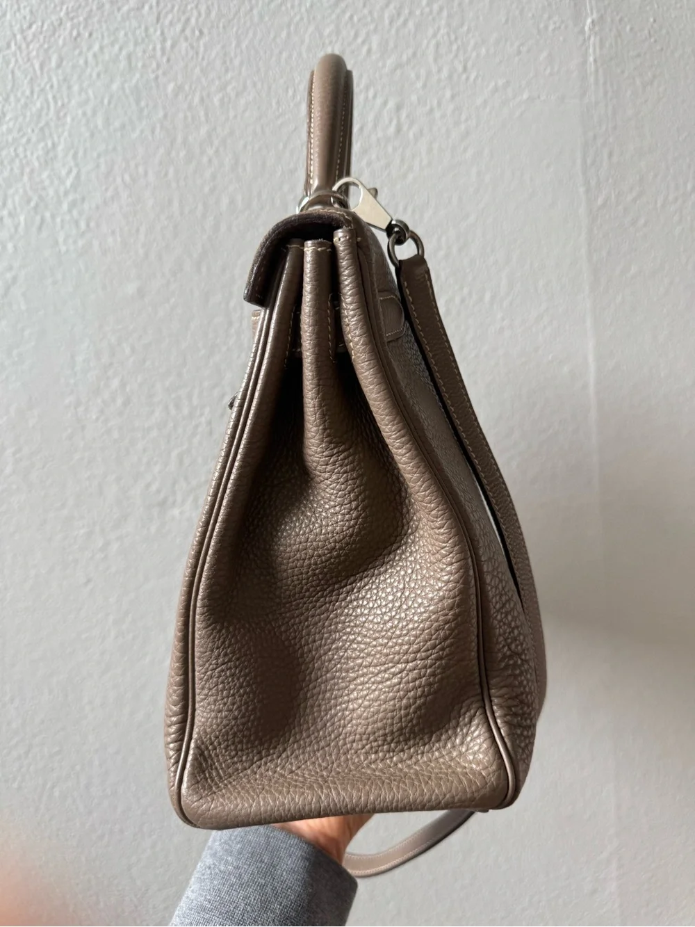 Hermes Kelly 32 Retourne Etoupe Togo in PHW